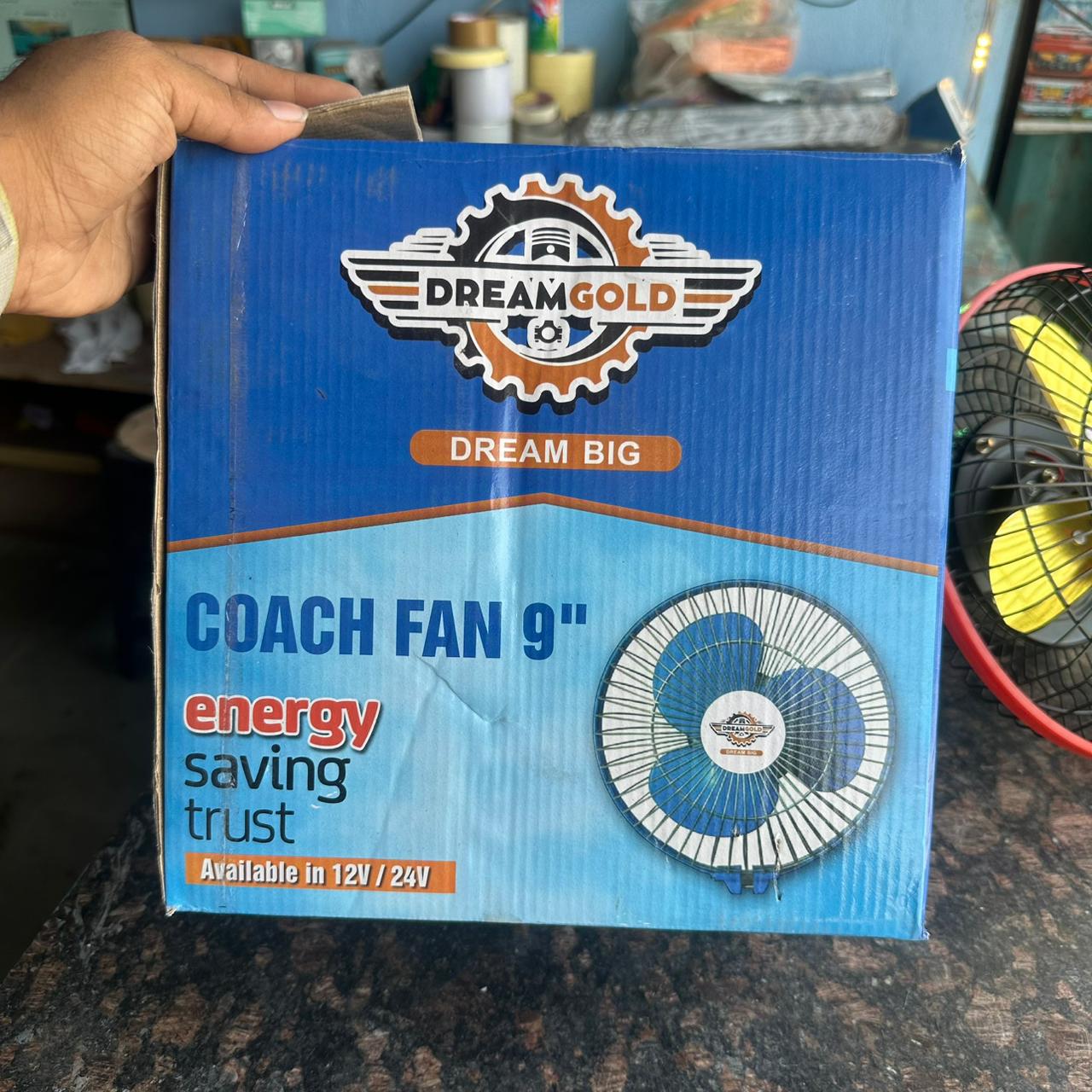DREAM GOLD 9" 24volt FAN HIGH PERFORMENCE & AIR